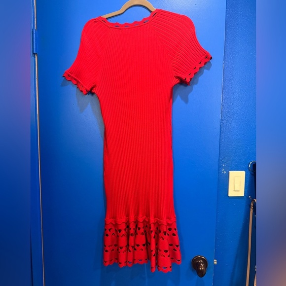 Jonathan Simkhai Vibrant Red Midi Dress - Picture 10 of 14